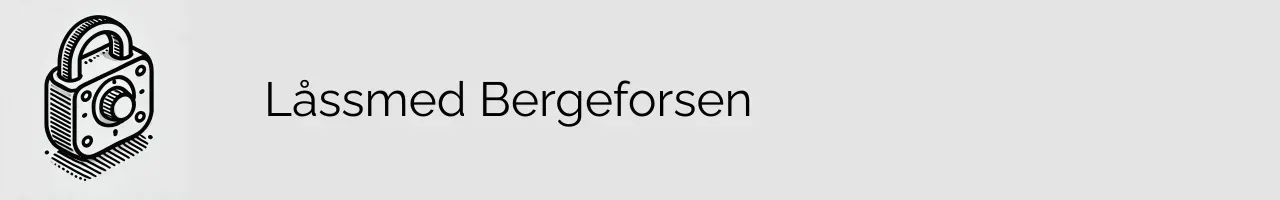 Låssmed Bergeforsen