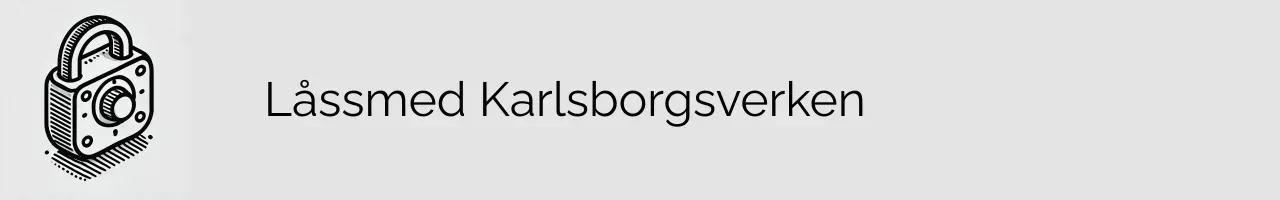 Låssmed Karlsborgsverken